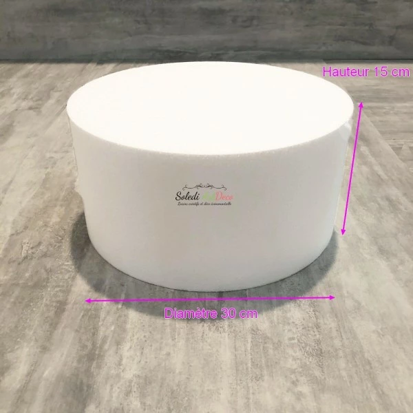 Les meilleures critiques de 🔔 Lealoo® Supports Divers En Polystyrène Disque épaisseur 15 Cm, Diamètre 30 Cm, Polystyrène Pro Haute Densité, 28 Kg/ M3 🎁 – Image 2