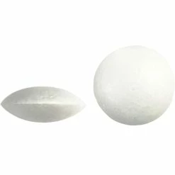 Acheter 🔥 Creativ Company Boules Polystyrène Ronds En Polystyrène - Blanc - 7,5 Cm - 100 Pcs ⭐