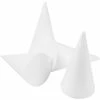 Nouveau 💯 Creativ Company Cone Polystyrène Lot De Cônes En Polystyrène à Décorer - 14,5 Cm - 25 Pcs 🔥