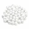 Budget 💯 Lealoo® Boules Polystyrène Lot De 50 Boules De 3,5 Cm En Ouate De Cellulose, Billes Blanches En Coton Compressé De 35 Mm Avec T ❤️