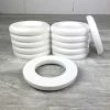 Nouveau 💯 Lealoo® Anneau Polystyrène Lot De 12 Demi-Anneaux Diam. 12 Cm, Couronne Fond Plat, Polystyrène Densité Pro 🔔