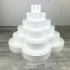 Meilleur prix 💯 Lealoo® Disque Polystyrène Pièce Montée Fleur En Polystyrène Plein, Hauteur 42 Cm, Support 6 étages De 7 Cm, Base Du Socle 60 C 😉