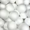 Sortie 🧨 Lealoo® Boules Polystyrène Lot 50 Boules Pleines En Polystyrène Diamètre 12 Cm, Styropor Blanc Densité Professionnelle 😉