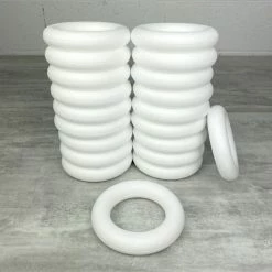 Offres 🤩 Lealoo® Anneau Polystyrène Gros Lot 20 Anneaux / Couronnes Polystyrène Plein Diam. 12 Cm, Bouées Haute Densité 👍