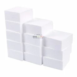Bon marché 😍 Lealoo® Supports Divers En Polystyrène Lot De 12 Petits Blocs En Polystyrène, épaisseur. 7 Cm X 10 Cm, Support Carré à Décorer 👍