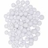 Remise 🌟 Lealoo® Boules Polystyrène Lot De 100 Petites Boules De 1,5 Cm En Ouate De Cellulose, Billes Blanches En Coton Compressé De 15m 🎁