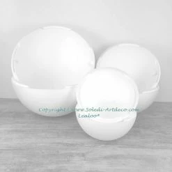 Top 10 💯 Lealoo® Boules Polystyrène Lot 3 Grandes Boules 50 Cm, 40 Cm Et 30 Cm En Polystyrène, Séparables, Sphères Creuses Sécables En S ✔️
