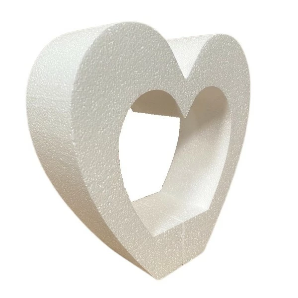 Grosses soldes 👏 Lealoo® Supports Divers En Polystyrène Support En Polystyrène Double Coeur, 25 X 25 Cm, Intérieur Creux, 2 Parties ⌛ – Image 3