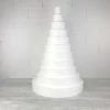 Nouveau 🎉 Lealoo® Cone Polystyrène Grande Pièce Montée Wedding Cake En Polystyrène Haute Densité, Base Diam. 70cm, 11 étages, Hauteur T ⌛