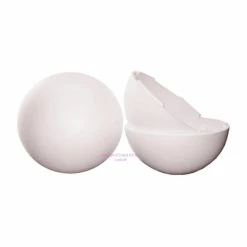 Meilleure affaire 🔥 Lealoo® Lot De 2 Boules Polystyrène Diam. 40 Cm Séparables, Sphères Creuses Sécables En Styropor Blanc Densi ✔️