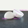 Nouveau ⌛ Lealoo® Boules Polystyrène Lot De 3 Demi-Sphères De 10 Cm De Diamètre, Dômes Pleins En Polystyrène De 5cm De Haut 💯