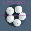 Le moins cher 🛒 Lealoo® Boules Polystyrène Lot De 5 Boules De 5 Cm En Ouate De Cellulose, Billes Blanches En Coton Compressé De 50mm Avec Trou ⭐
