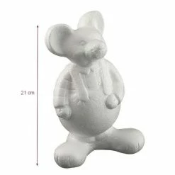 Les meilleures critiques de 🤩 Lealoo® Supports Divers En Polystyrène Souris Habillée Debout En Polystyrène, Dim. 21 X 13 Cm, à Customiser Et Décorer 😀