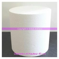 Les meilleures critiques de ✔️ Lealoo® Cone Polystyrène Grand Cylindre En Polystyrène 40x40 Cm, Base Polystyrène Densité Pro, 28 Kg/ M3 💯