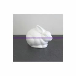 Budget ❤️ Lealoo® Supports Divers En Polystyrène Lapin Couché En Polysryrène, Longueur 14 Cm, Hauteur 8 Cm 🤩