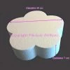 Promo ✨ Lealoo® Supports Divers En Polystyrène Socle Plat Fleur 2D En Polystyrène Blanc, Diamètre 30cm X Epais. 7cm, 28 Kg/ M3, Suppo 🎁