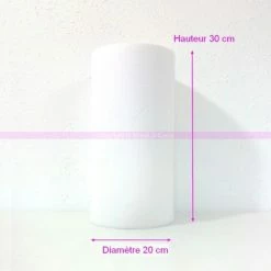 Grosses soldes 👏 Lealoo® Cone Polystyrène Cylindre En Polystyrène Blanc Haut. 30cm X Diam. 20cm, Présentoir Styro Densité 🔔
