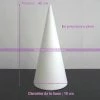 Grosses soldes 😉 Lealoo® Cone Polystyrène Cone En Polystyrène Plein, Hauteur 40cm, Diamètre De Base 18cm, Support Styro Haute De 👍