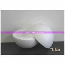 Meilleure vente 💯 Lealoo® Boules Polystyrène Boule Polystyrène Styropor Séparable, Diam 15 Cm/150 Mm, Densité Pro 🔔