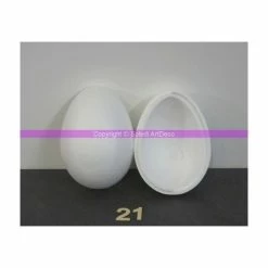 Acheter 🔔 Lealoo® Grand Oeuf Polystyrène 21 Cm, Séparable, Densité Supérieure 🎁