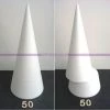 Meilleure vente 😍 Lealoo® Cone Polystyrène Grand Cône 50 Cm, Présentoir Polystyrène En 2 Parties, Pro Haute Densité, 😍