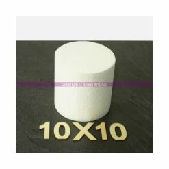 Le moins cher 🤩 Lealoo® Disque Polystyrène Disque épaisseur 10 Cm, Diamètre 10 Cm, Polystyrène Pro Haute Densité, 2 🔔