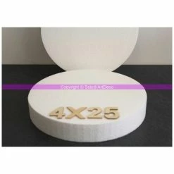 Meilleure vente 🧨 Lealoo® Disque Polystyrène Disque épaisseur 4 Cm, Diamètre 25 Cm, Polystyrène Pro Haute Densité, 28 👍