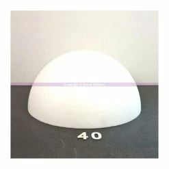 De gros 🥰 Lealoo® Boules Polystyrène Demi-Sphère De 40 Cm De Diamètre, Dôme XL Creux En Polystyrène 😀