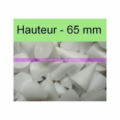 Meilleure vente 🔥 Lealoo® Cone Polystyrène Lot De 20 Petits Cônes En Polystyrène, Haut 6,5 Cm, Densité Supérieure 🤩