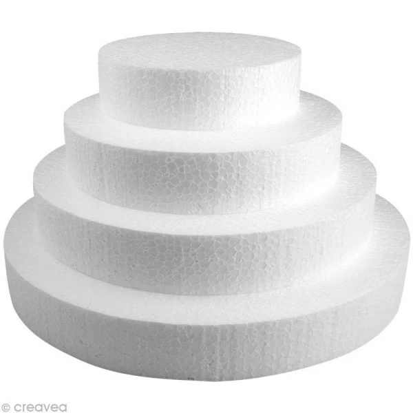 De gros 😀 Creavea Disque Polystyrène Disque En Polystyrène Expansé 15 Cm 🔥 – Image 3