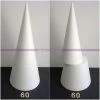 Grosses soldes 🔔 Lealoo® Cone Polystyrène Grand Cône Pour Présentoir En Polystyrène 60cm De Hauteur, Base 27cm, En 2 Parti ⭐