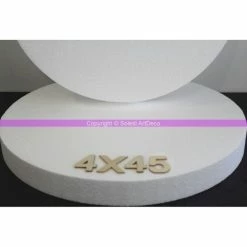 Promo 🤩 Lealoo® Disque Polystyrène Disque épaisseur 4 Cm, Diamètre 45 Cm, Polystyrène Pro Haute Densité, 28 🔥