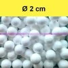 De gros ❤️ Lealoo® Lot De 100 Petites Boules Polystyrène Diamètre 2 Cm/20 Mm, Balles Styro Blanc 🤩