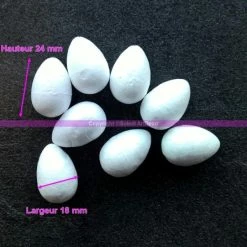 Sortie ✔️ Lealoo® Supports Divers En Polystyrène Lot De 8 Bourgeons En Polystyrène De 24mm De Haut, Cellbud Styropor Blanc Pour Fleur 🛒