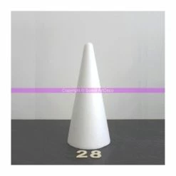 Nouveau 🧨 Lealoo® Cone Polystyrène Lot De 5 Cônes En Polystyrène De 28 Cm De Haut, Diamètre De Base 12 Cm, Densit&e ✔️