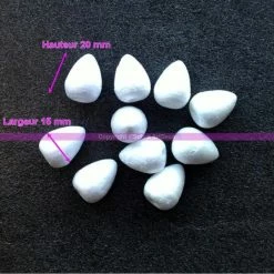 Vente flash 🛒 Lealoo® Supports Divers En Polystyrène Lot De 10 Bourgeons En Polystyrène De 20mm De Haut, Cellbud Styropor Blanc Pour Fleur 🎁