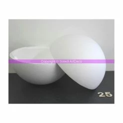 Budget 🔔 Lealoo® Boules Polystyrène Boule Polystyrène Styropor Séparable, Diam 25 Cm/250 Mm, Densité Pro 🔔