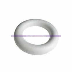 De gros 🔥 Lealoo® Anneau Polystyrène Demi Anneau / Couronne Polystyrène Fond Plat, 45 Cm 👍