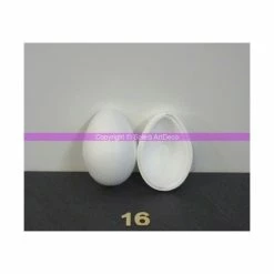 Promo ✨ Lealoo® Oeuf Polystyrène De16 Cm De Haut, Séparable, Densité Supérieure 🥰