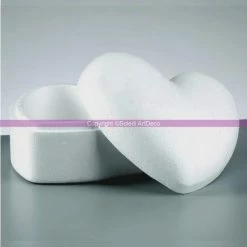 Meilleur prix 🤩 Artif Supports Divers En Polystyrène Boite Avec Couvercle Forme Coeur, Longueur 14cm Et 9 Cm De Haut, En Polystyrène 🔔