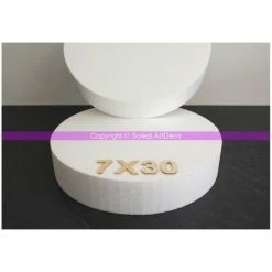 Meilleur prix ⭐ Lealoo® Disque Polystyrène Disque épaisseur 7 Cm, Diamètre 30 Cm, Polystyrène Pro Haute Densité, 28 🤩