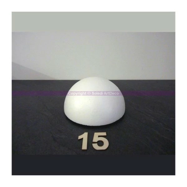 Offres 😀 Lealoo® Boules Polystyrène Demi-Sphère De 15 Cm De Diamètre, Dôme Creux En Polystyrène 👍