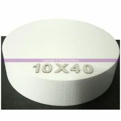 Coupon 🥰 Lealoo® Disque Polystyrène Disque épaisseur 10 Cm, Diamètre 40 Cm, Polystyrène Pro Haute Densité, 2 😀