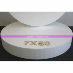 Acheter 🧨 Lealoo® Disque Polystyrène Disque épaisseur 7 Cm, Diamètre 50 Cm, Polystyrène Pro Haute Densité, 28 ⭐