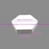Tout neuf 💯 Lealoo® Supports Divers En Polystyrène Socle Plat Hexagonal 2D Polystyrène, Largeur 20cm, 6 Cotés à 10cm, épais 🥰