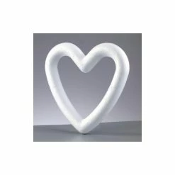 Bon marché 🛒 Efco Supports Divers En Polystyrène Cadre / Couronne Forme Coeur Polystyrène Plein 20 Cm, Densité Supérieure ✔️