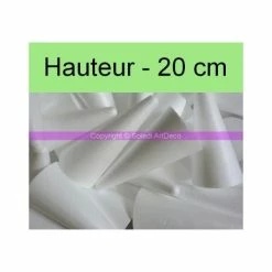Meilleur prix 😀 Lealoo® Cone Polystyrène Lot De 5 Cônes En Polystyrène De 20 Cm De Haut, Densité Supérieure 🎁