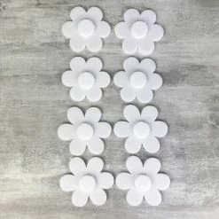 Acheter 👍 Artif Supports Divers En Polystyrène Lot De 8 Fleurs En Polystyrène, Diam. 8 Et 8,8 Cm, Décoration Printanière à Customiser 🌟