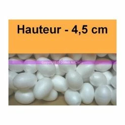 Les meilleures critiques de 🥰 Lealoo® Oeuf Polystyrène Lot De 50 Petits Oeufs De 4,5 Cm De Haut En Polystyrène ❤️