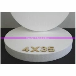 Sortie 👍 Lealoo® Disque Polystyrène Disque épaisseur 4 Cm, Diamètre 35 Cm, Polystyrène Pro Haute Densité, 28 🔔